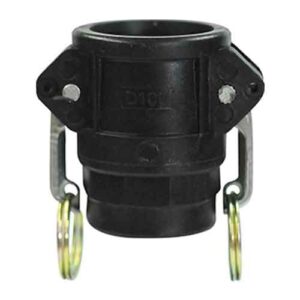 Acople camlock de PP tipo "D" - 1 1/2" con levas inox.