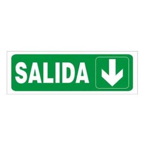 Cartel salida 15 x 40