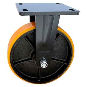 Rueda heavy hierro pu 250 mm base fija 170 x 130 mm