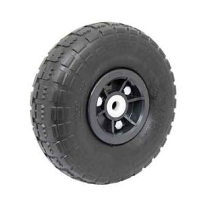 Rueda semi neum negra desplaz 3.50-4" buje 16 mm