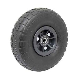 Rueda semi neum negra desplaz. 3.50-4" rule 19 mm