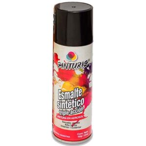 Pintura en aerosol 3 en 1 285 grs. negro mate