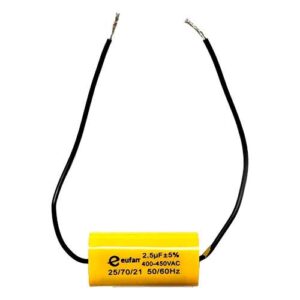 Capacitor axial caramelo 2 UF (x 5 un.)
