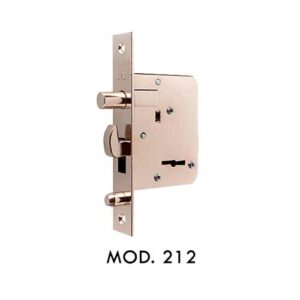 Cerrojo mod. 212 doble perno p/ puerta corrediza