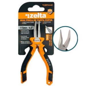 Mini pinza de punta curva 115 mm zelta